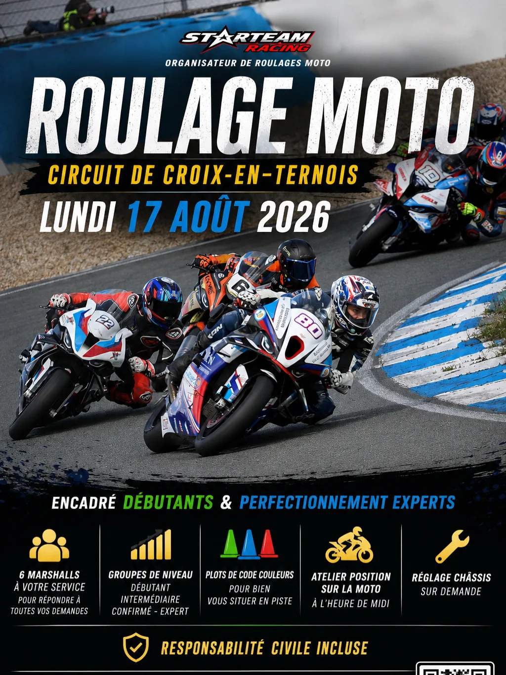 Journée piste moto – Circuit de Croix-en-Ternois – Lundi 17 août 2026